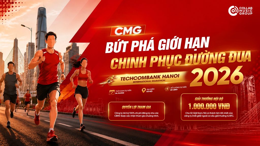 Collab Music Group giải chạy Techcombank Hà Nội 2026